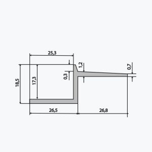 TEMPOLISTEL® B114 Profil pro dutou spáru - Obrázek 2